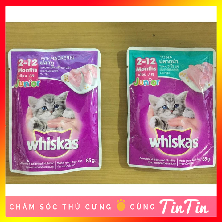 Pate Whiskas Cho Mèo Con Túi 85g Giá Rẻ