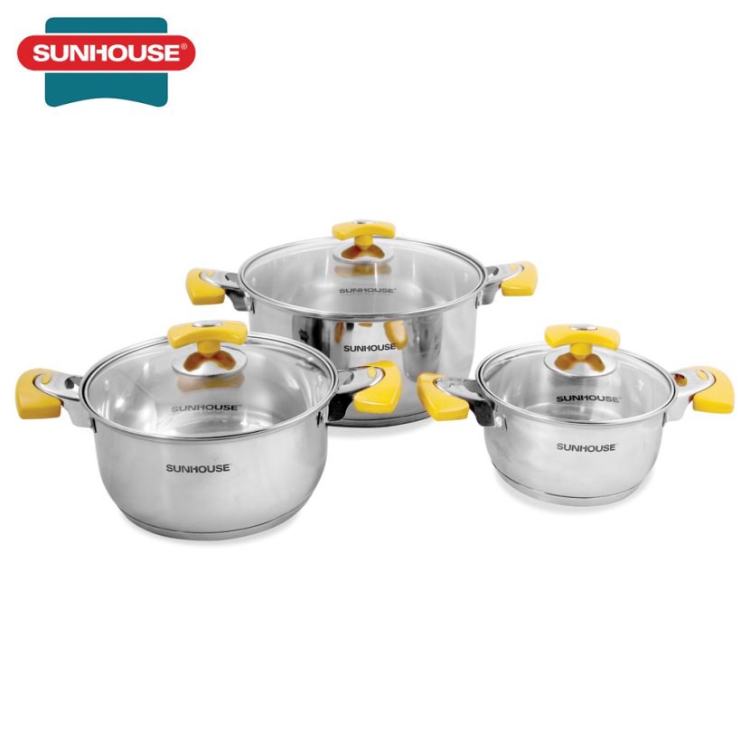 Bộ nồi inox 5 đáy sunhouse sh787
