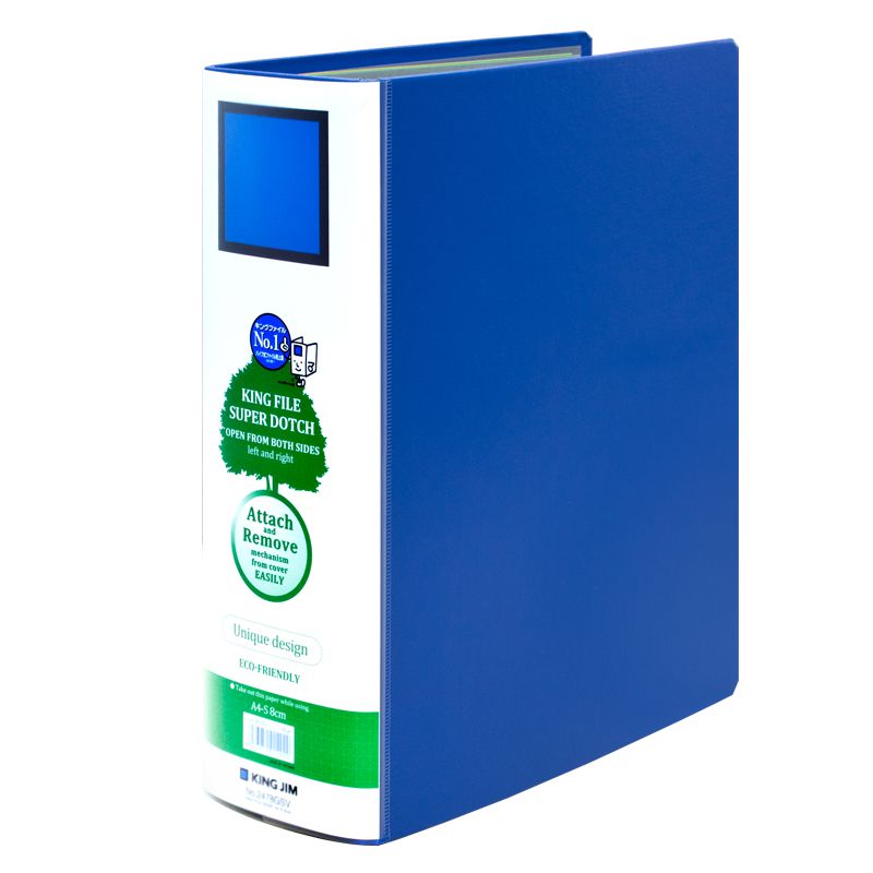Bìa còng ống a4 3cm/5cm/8cm/10cm kingjim 2473gsv/2475gsv/2478gsv/2470gsv