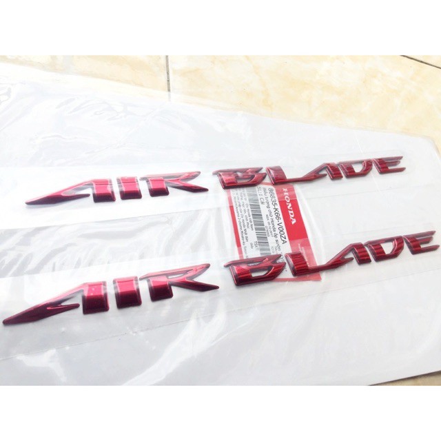 Tem chữ nổi Airblade  Honda