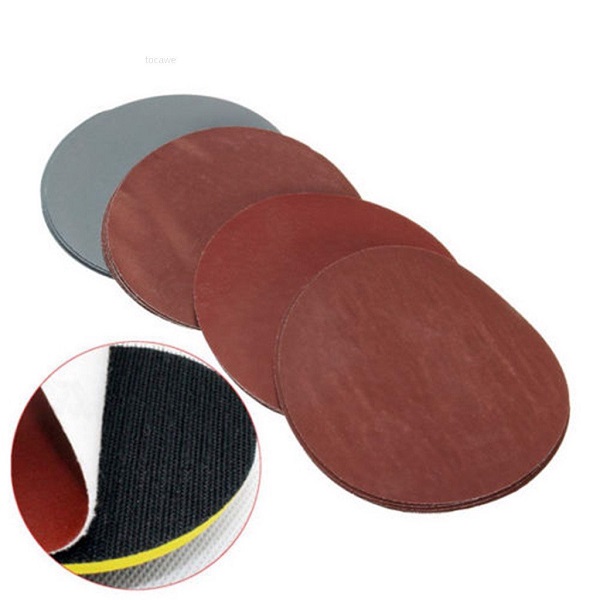Giấy Nhám Tròn, Nhám dán khổ 100mm (P40 - P240), đế dán nhám 100mm