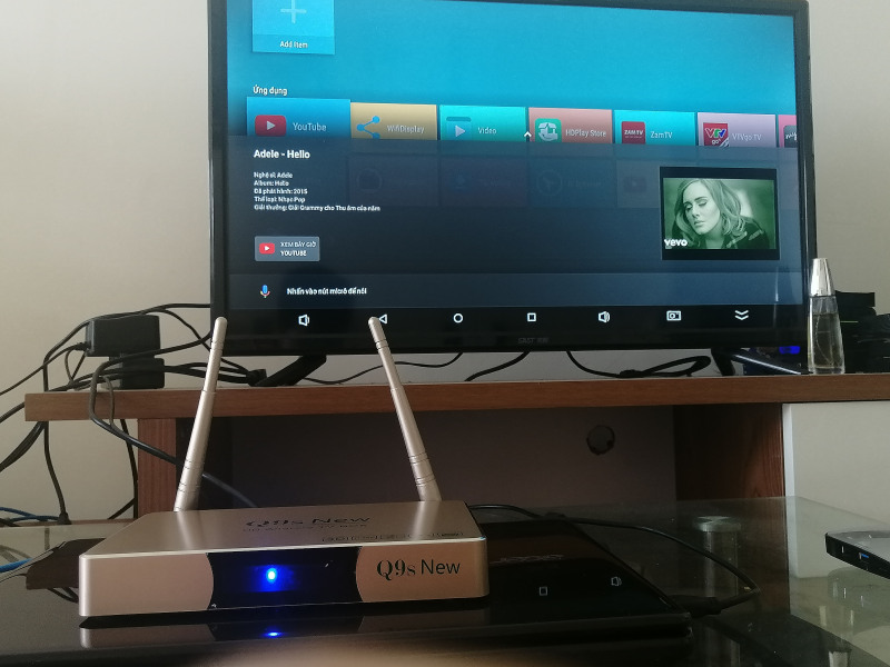 Q9S new android tv box os 7.1 hệ thống giọng nói