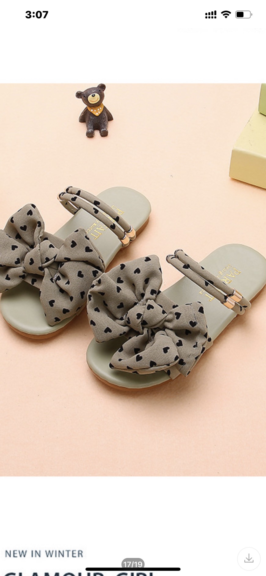 Dép sandal nơ  chấm  bi  cực xinh cho bé(Q2020)
