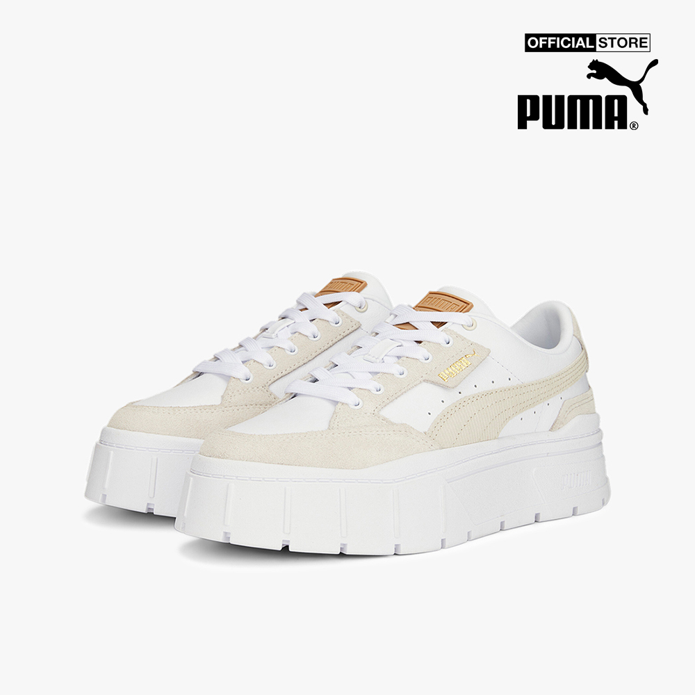 PUMA - Giày sneakers nữ cổ thấp đế dày Mayze Stack Cord 392103-01 ...