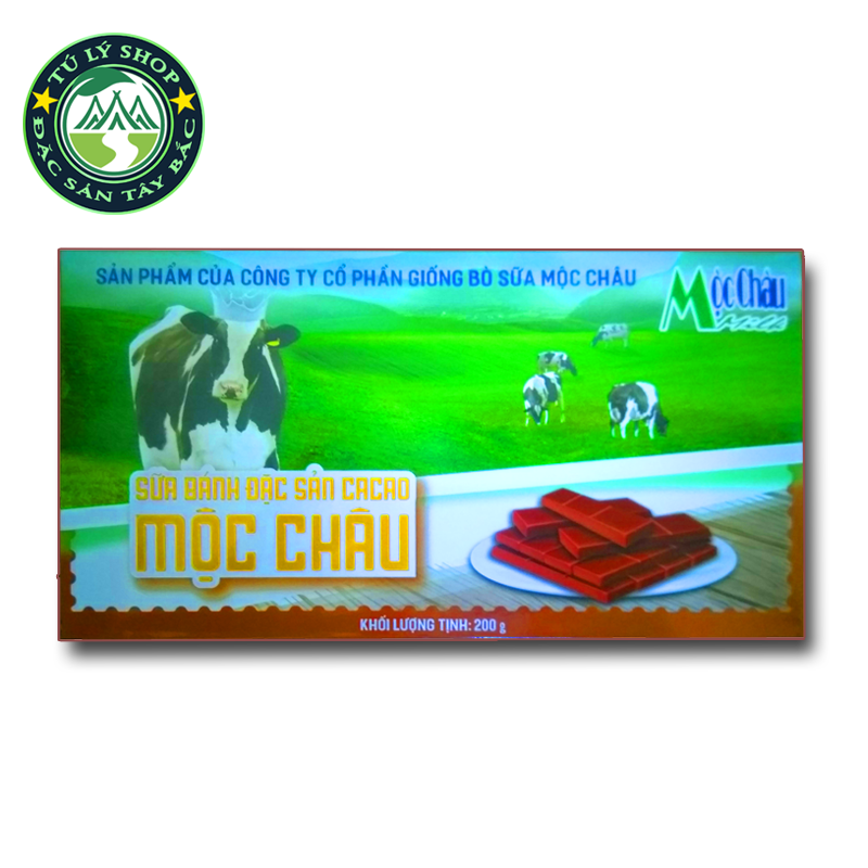 Combo 5 hộp Bánh sữa Cacao Mộc Châu 200g
