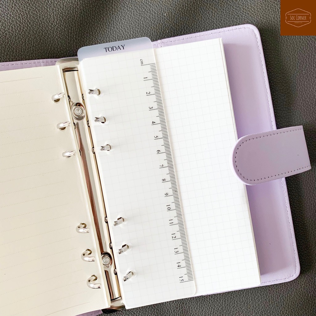 Thước Bookmark Today viền đen size A6/ A5/ B5/ A4