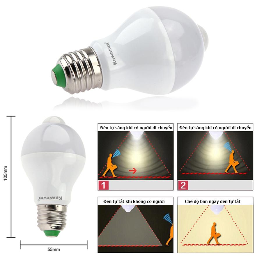 [HCM]Bóng đèn led cảm ứng hồng ngoại