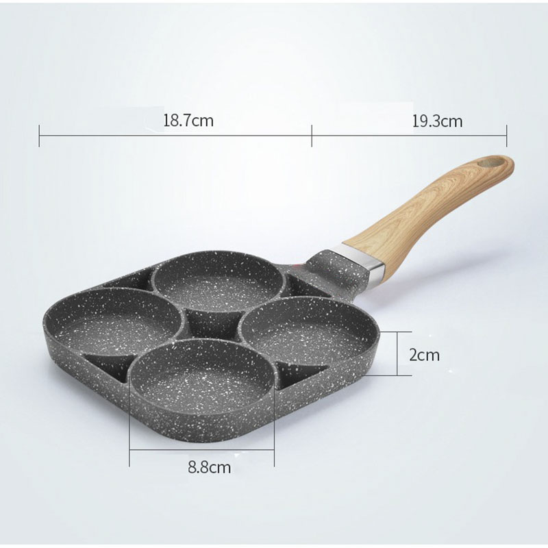 Chảo Vân Đá 4 Ngăn Chống Dính
