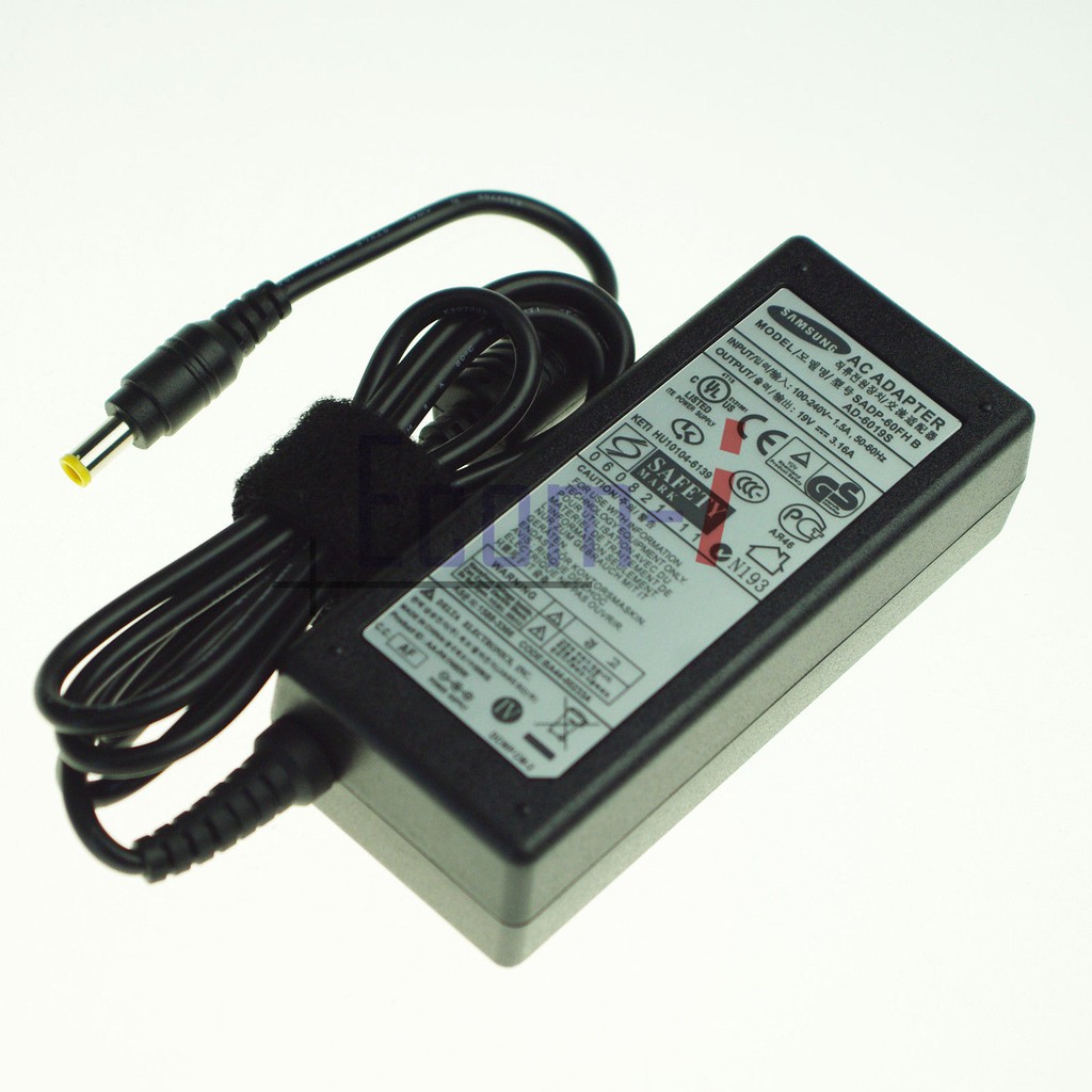 Sạc dành cho laptop samsung 19v - 3.16a 60w