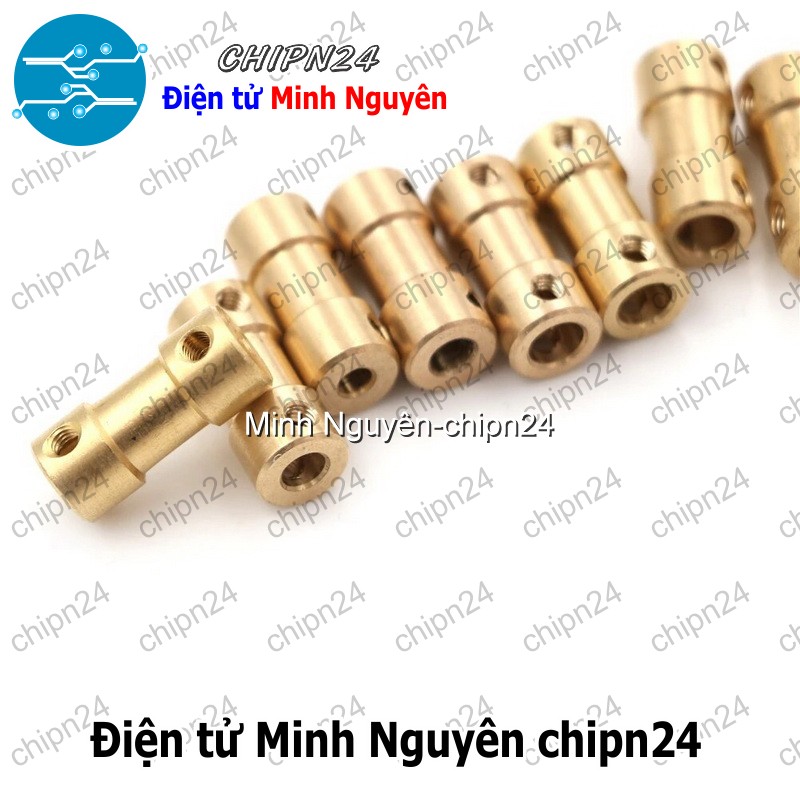 [1 cái] (K67) Khớp Nối Trục Đồng Nhỏ (2mm/2.3mm/3mm/3.17mm/4mm/5mm/6mm) - [Chọn Loại] - HHH.00065