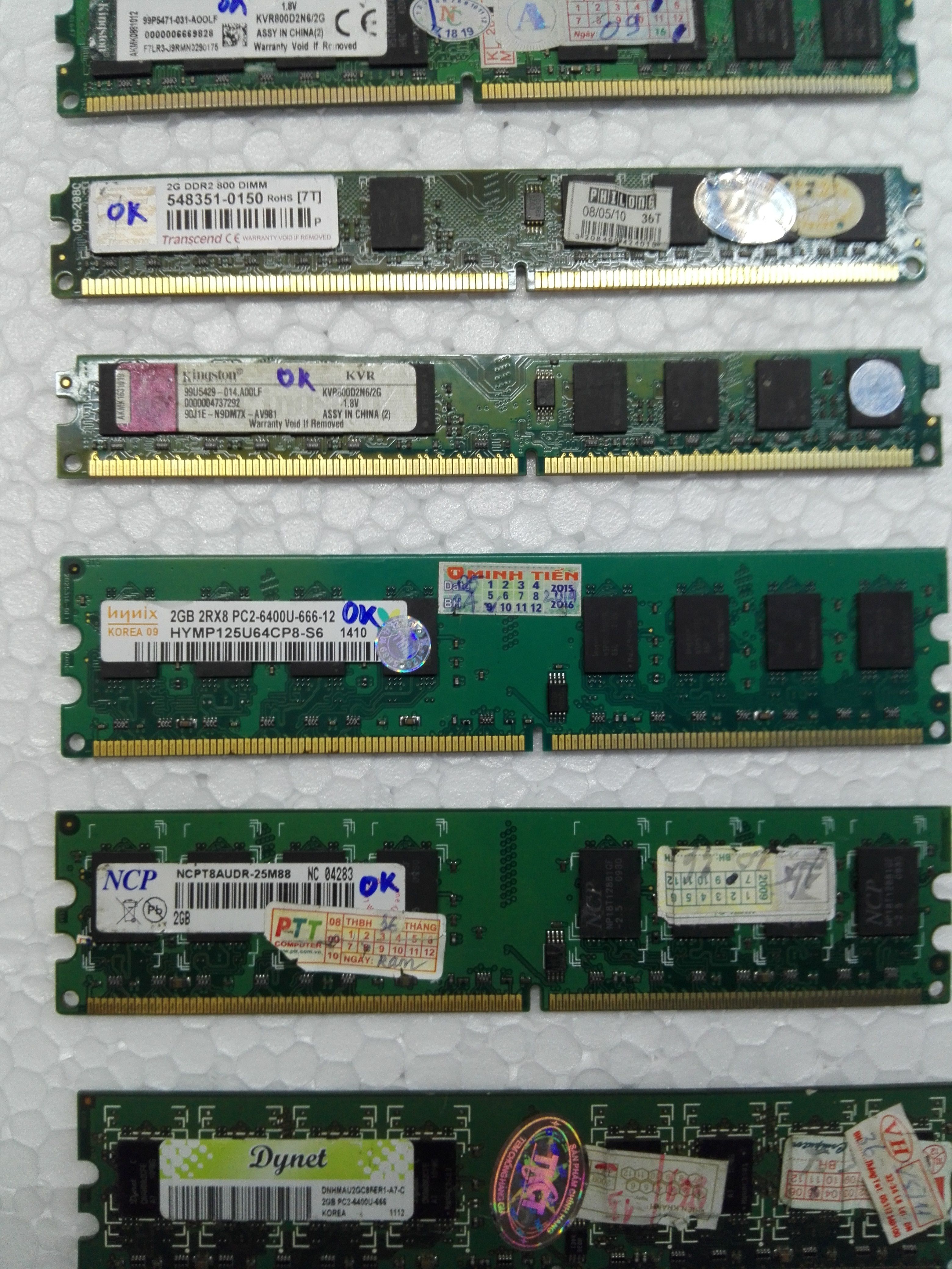 Ram DDR2 Máy tính để bàn DDRam II 2G Bus 667 / 800