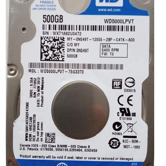 [HCM]Ổ Cứng HDD Laptop 500GB - Bảo hành 12 tháng