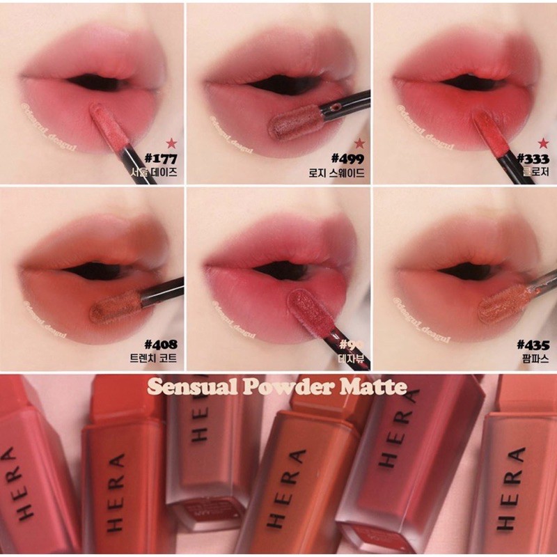 [MẪU MỚI] Son Kem Lì Hera Sensual Powder Matte Liquid