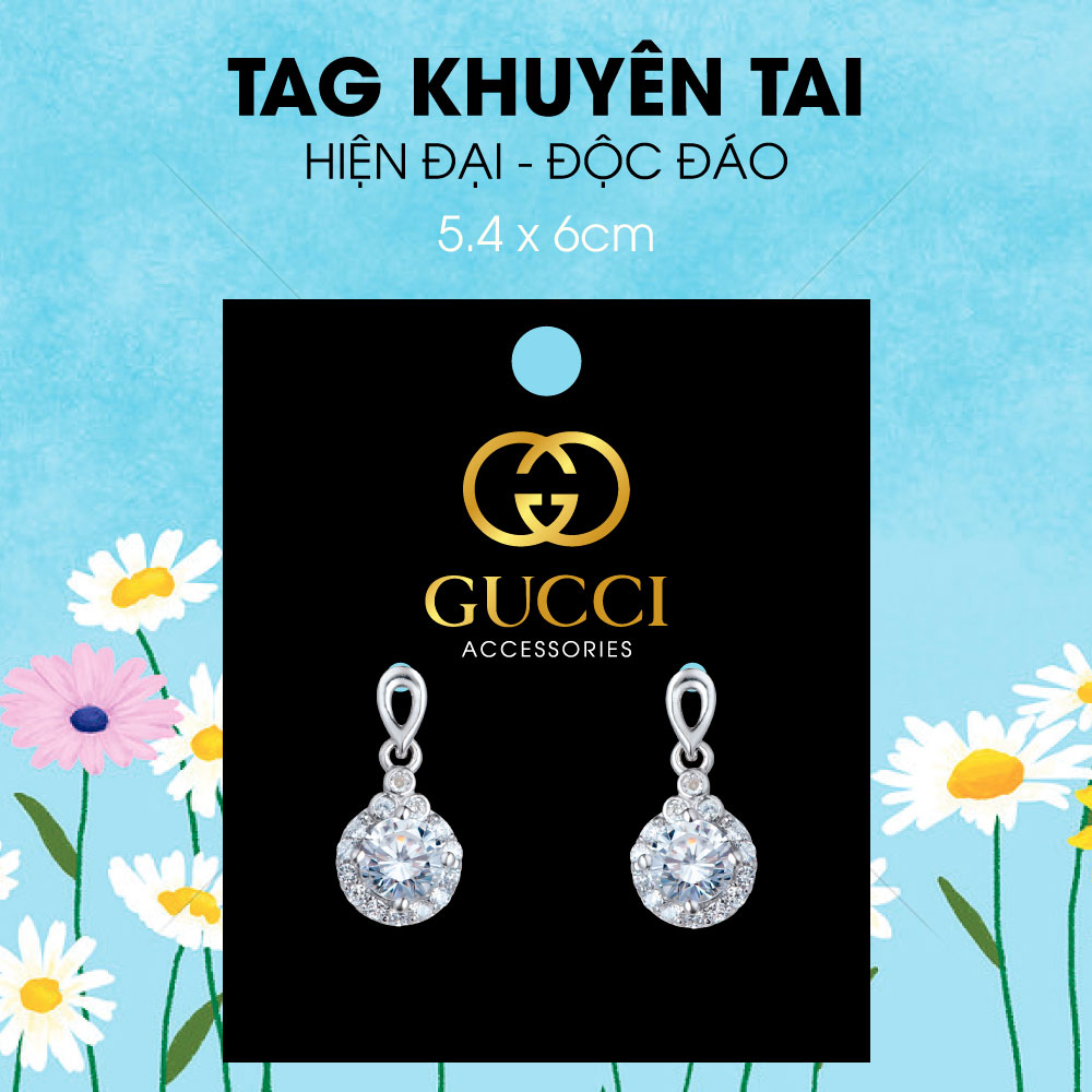 [HCM]100 Tag khuyên tai tag bông tai