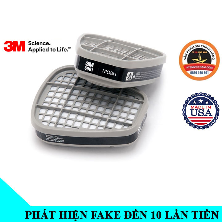Phin lọc hơi hữu cơ 3m 6001