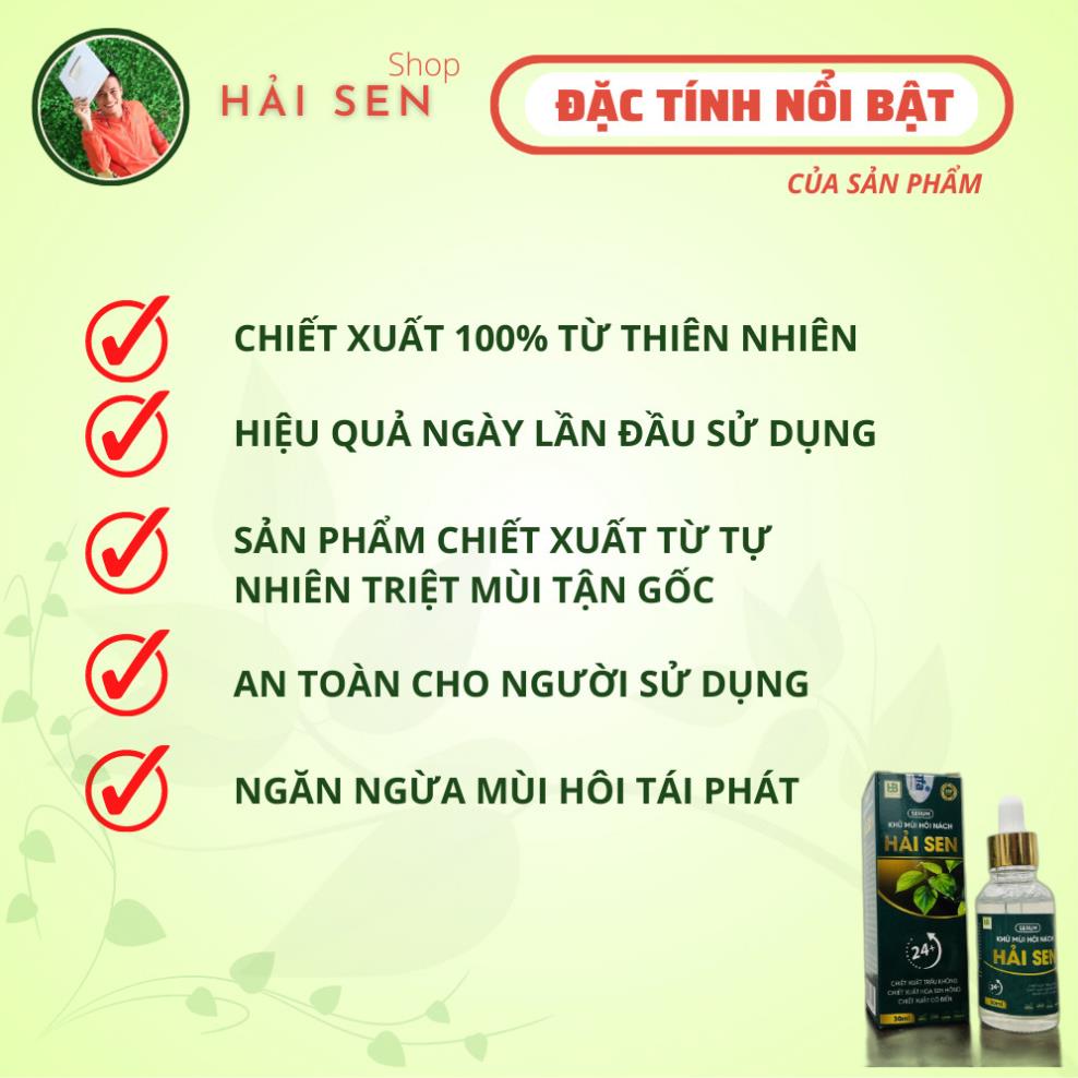 Serum Khử Mùi Hôi Nách Hải Sen 30ml