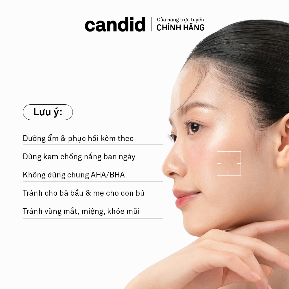 Tinh chất Retinol 0.5% Hỗ Trợ Cải Thiện Nền Da CANDID 0.5% Retinol Treatment 30ml - Ảnh 6