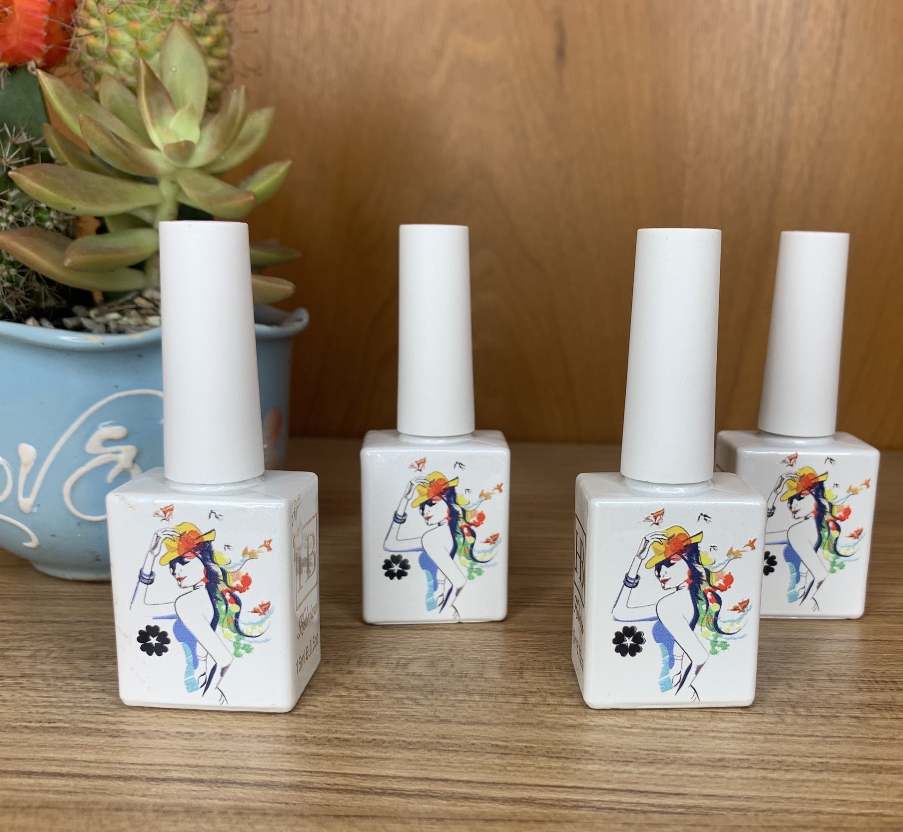 Cặp Base Top Gel Cô Gái Hàn Quốc 15ml x 2 Siêu Sáng - Siêu Chắc