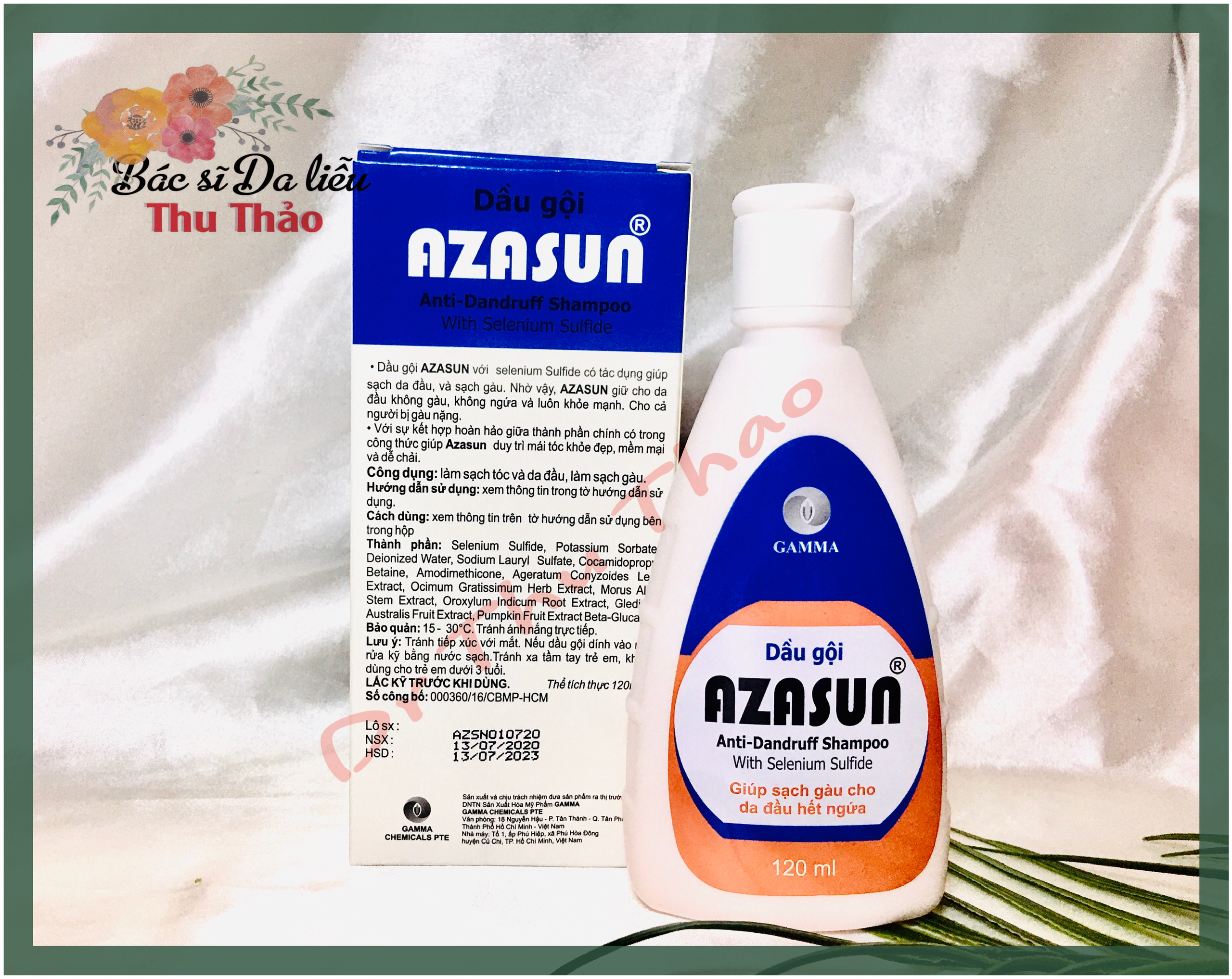 [120mL] DẦU GỘI GIẢM GÀU AZASUN