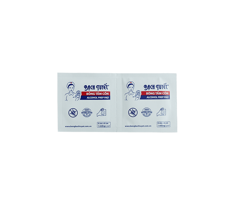 [HCM]Bông tẩm cồn Bạch Tuyết 100 miếng