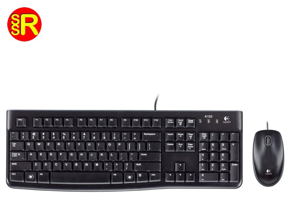 Bộ bàn phím và chuột có dây Logitech MK120