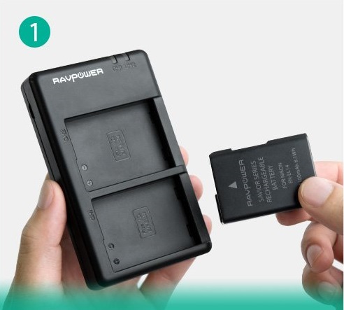 Sạc máy ảnh RavPower cho N- EN-EL14