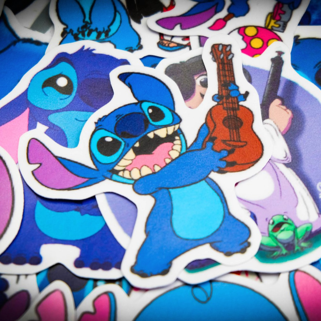 [HCM]Bộ hình dán Lilo and Stitch sticker chống nước cao cấp không bay màu