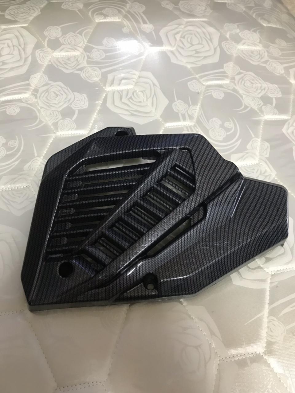 Bộ 6 món xe Air Blade 125 2013-2015 (Ốp pô + Pô E + quạt + Mỏ & Dè inox + Thảm Lót inox) Cao Cấp