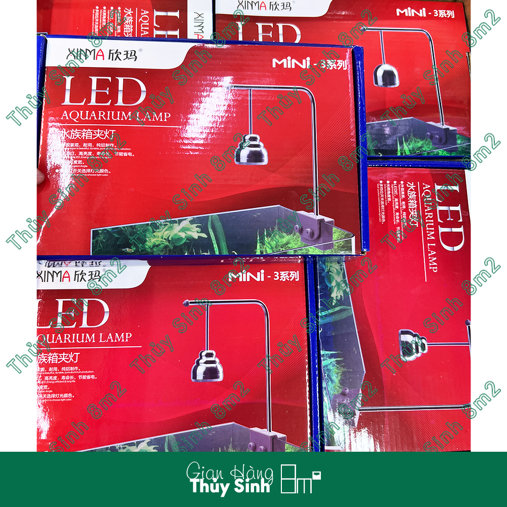 Đèn LED Kẹp XINMA Mini 3W | Trắng, Màu | 8m2
