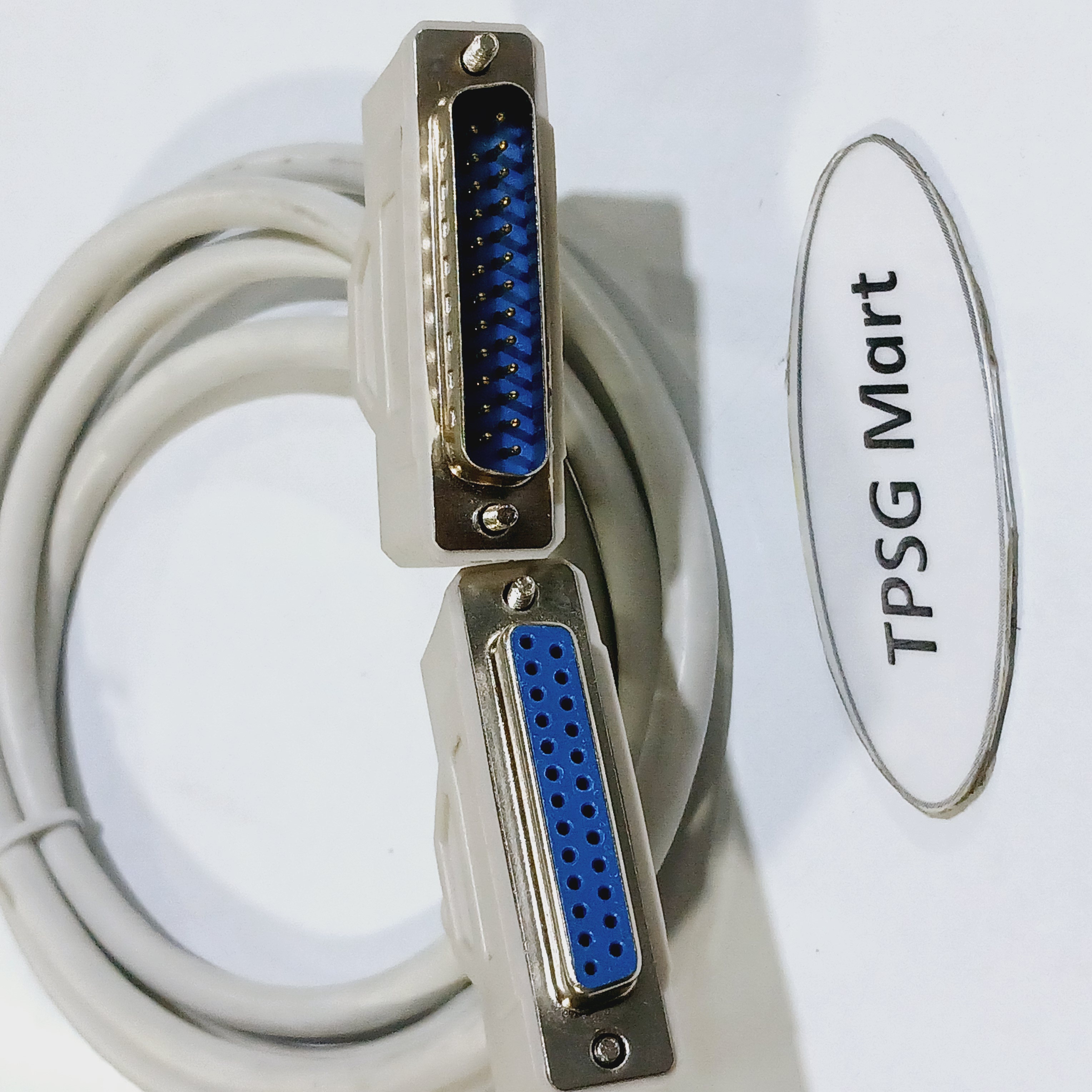 Cáp nối dài Com 25 dài 1.5m (DB25): 1 đầu Kim ra 1 đầu Lổ (Cable DB25M to DB25F)
