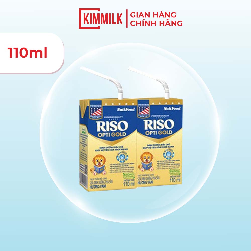 Thùng 48 hộp sữa dinh dưỡng pha sẵn Nutifood Riso Optigold 110ml