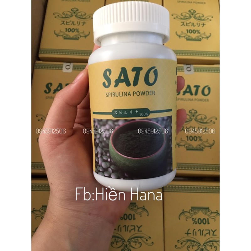 Tảo Xoắn SATO dạng bột(Cấy tảo nano trắng sáng da)
