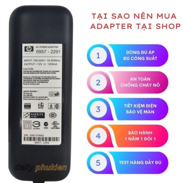 Dây nguồn máy scan HP scanjet G2410 xịn