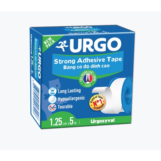 Băng keo lụa có độ dính cao Urgo Syval (1.25cm x 5m)