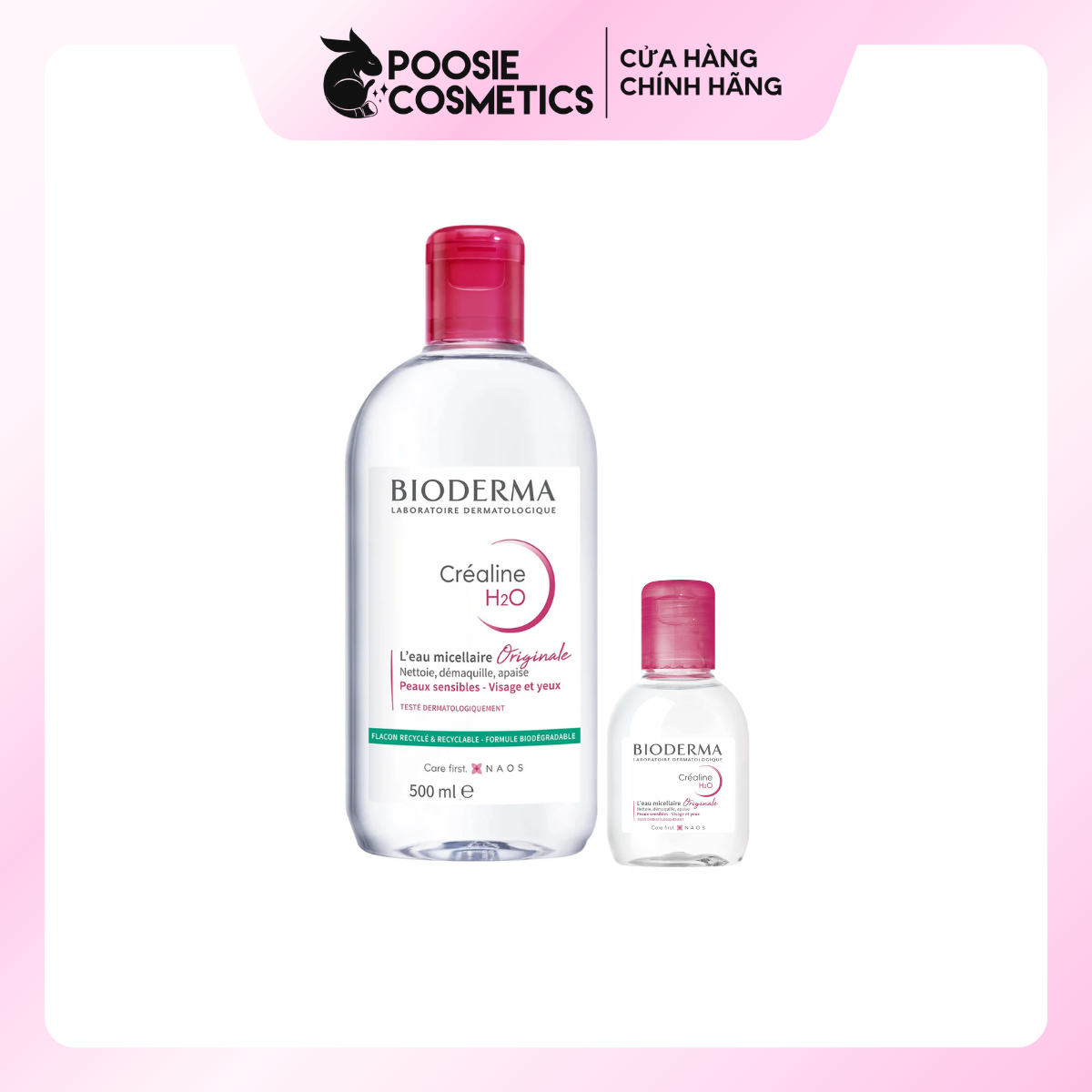 Nước Tẩy Trang Bioderma Crealine H20 Solution Micellaire - 500ml