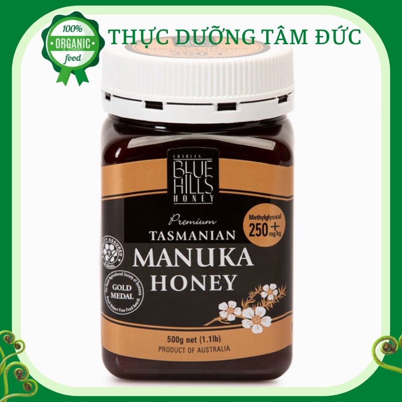 Mật ong Manuka Bluehills 250+ 500g [ Nhập khẩu Úc]