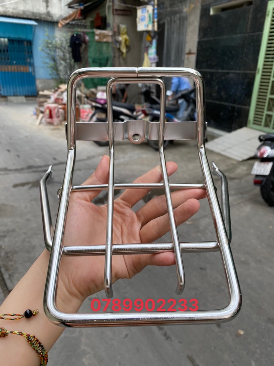 BAGA MŨI TRƯỚC XE DREAM INOX 10LY
