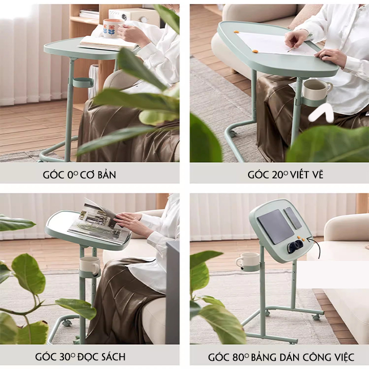 Height adjustable study table, foldable dining table, mini convenient water cup, travel wheel