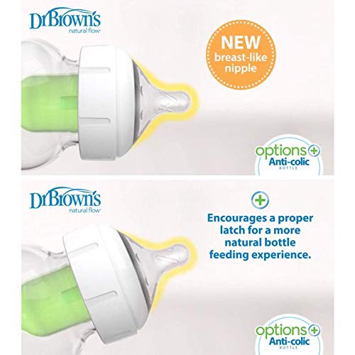 Núm ti bình sữa cổ rộng Dr Brown's Option Plus đủ các size (Mẫu mới nhất)