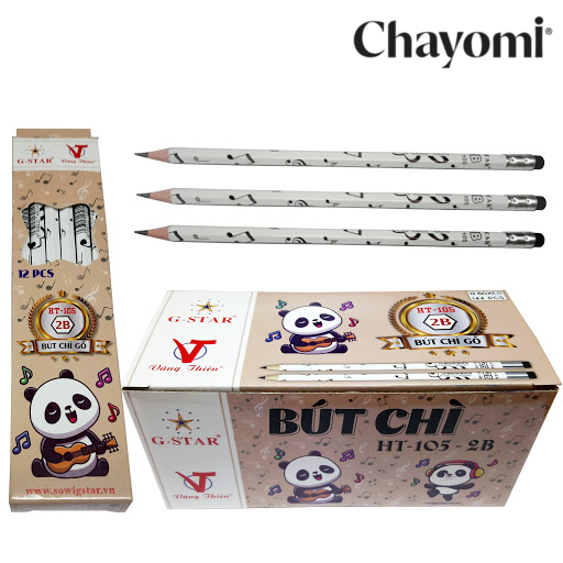 Hộp 12 cây viết chì gỗ 2B G-star HT105