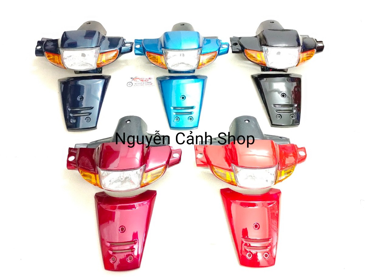 Bộ đầu đèn mặt nạ wave 110 thái,full xi nhan,pha đèn,đầu đèn,bợ sau,mặt nạ