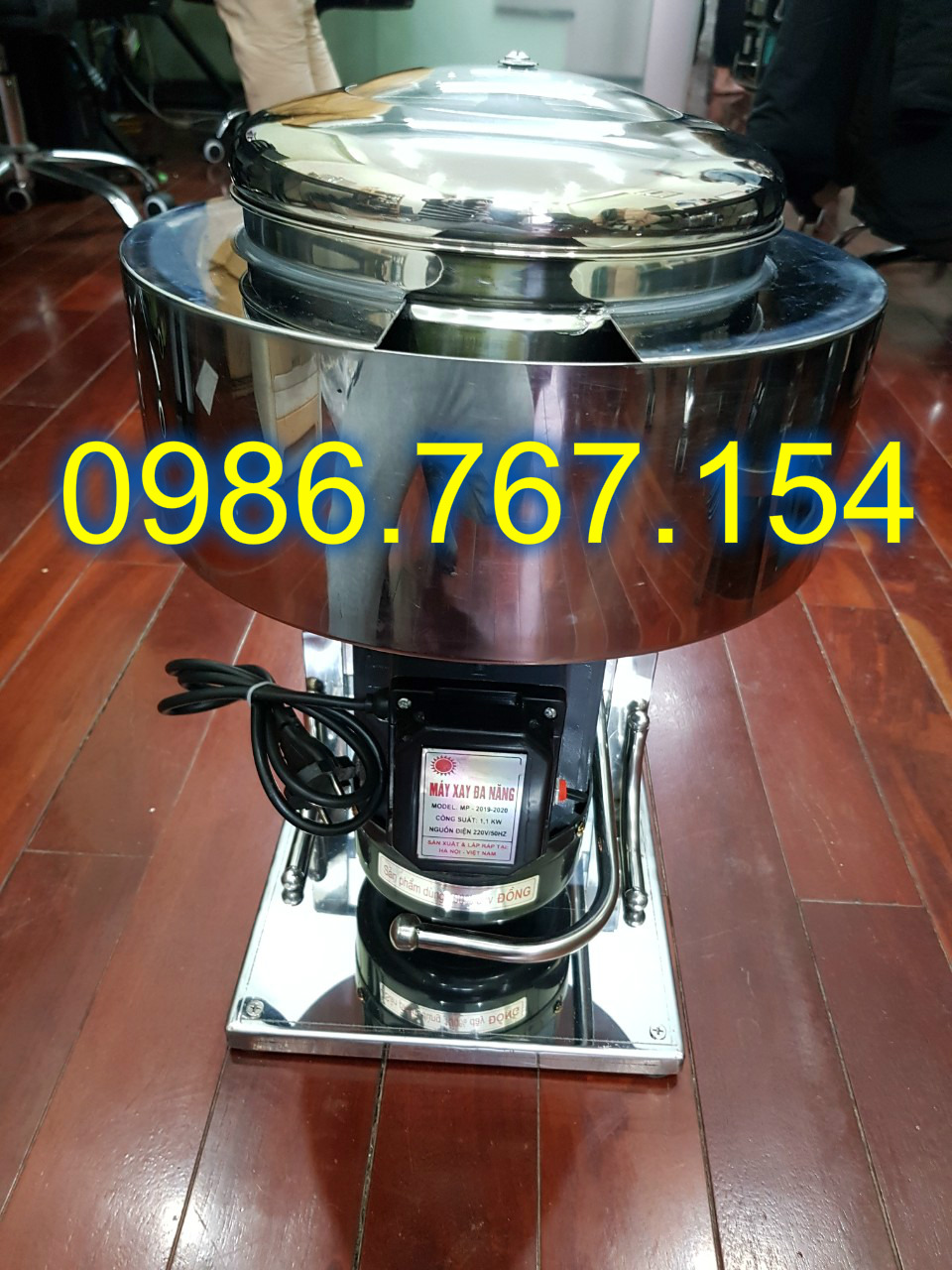 Máy xay giò chả 2kg có bao đá motor 1.1kw
