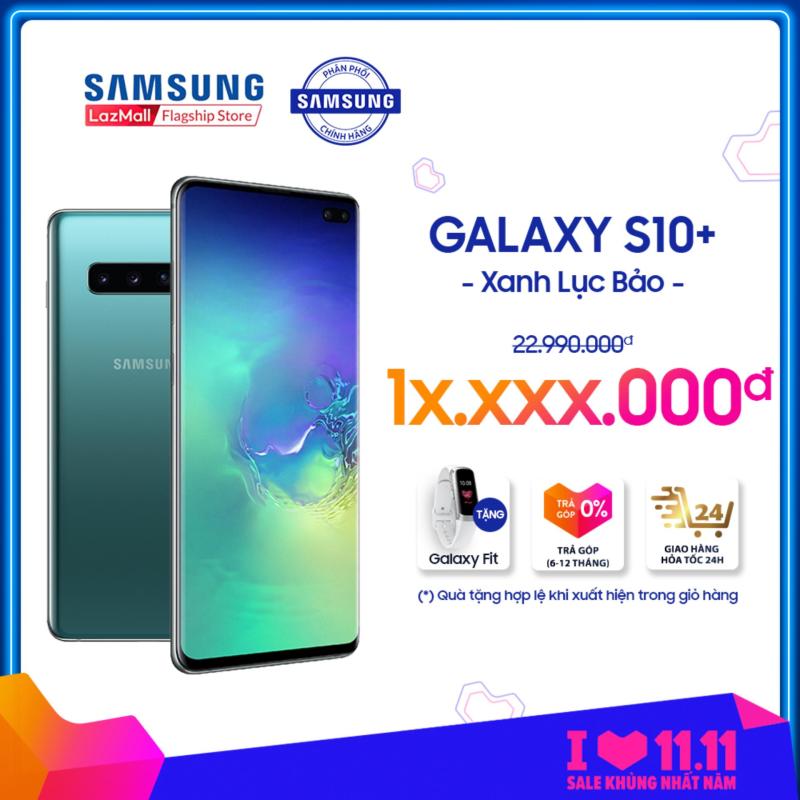 Điện thoại Samsung S10 PLUS 128GB (8GB RAM) - Màn hình Dynamic AMOLED 6.4  , HD+, Quét vân tay siêu âm - Powershare, Camera trước 8 MP, 2 Nano SIM, hỗ trợ 4G - Hàng phân phối chính hãng.