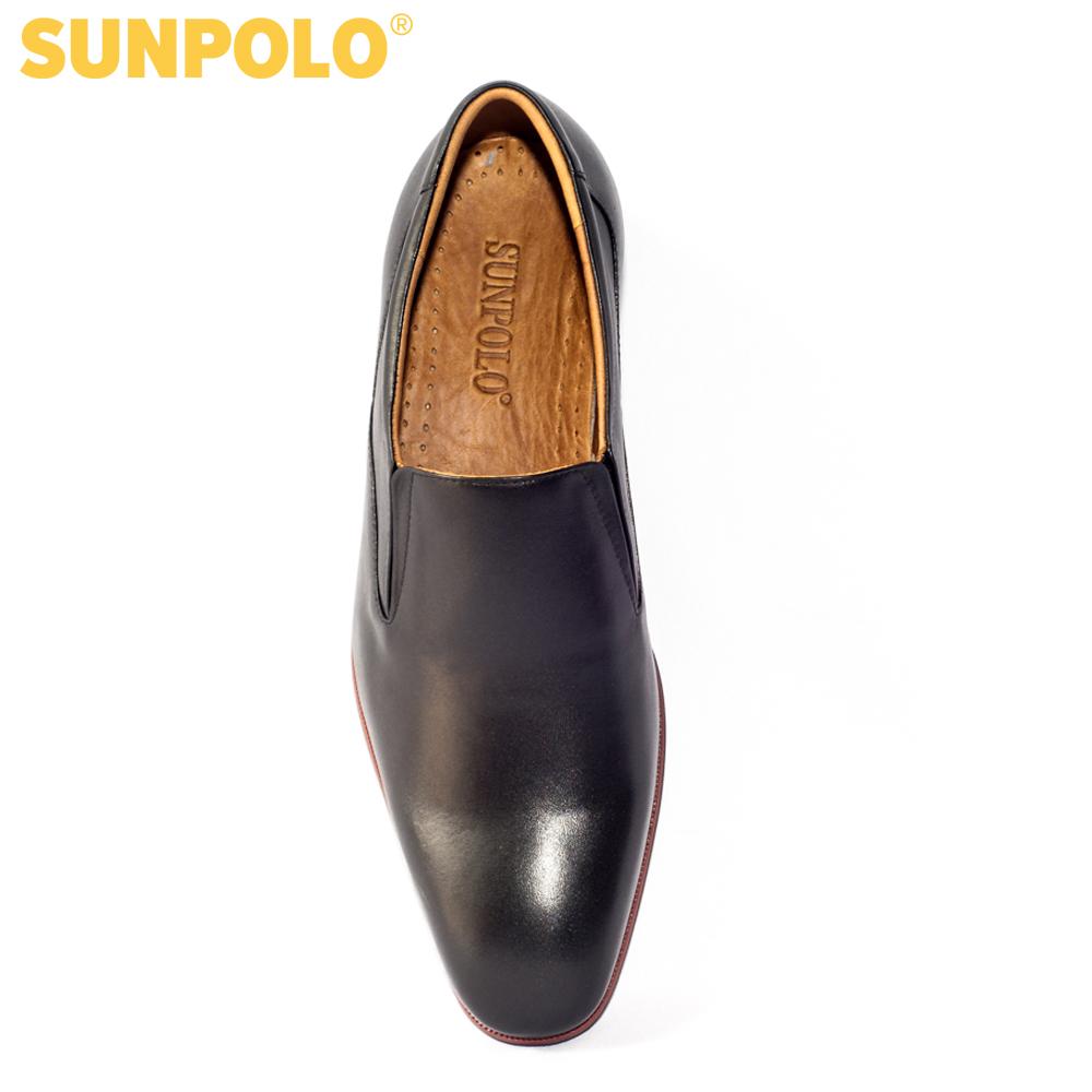 Giày Tây Nam Da Bò SUNPOLO SUMU6673 (Đen, Nâu)