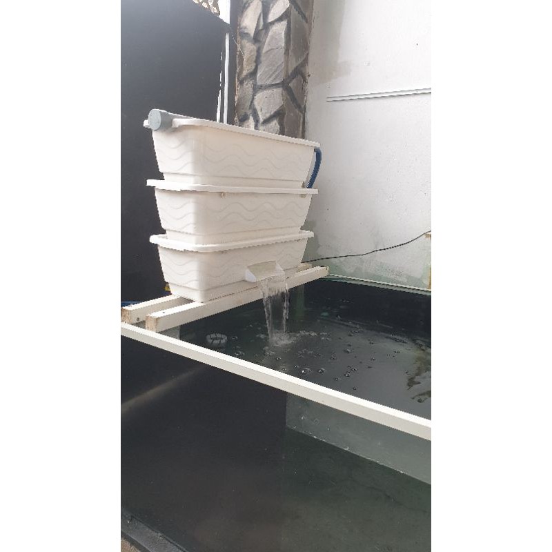 Baki trắng 3 tầng lọc hồ cá (kt 63x22x55cm)