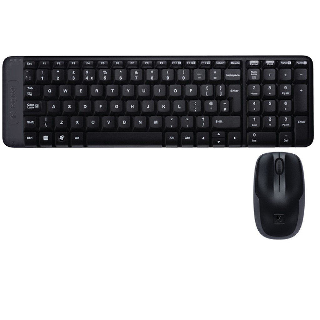 Bộ Bàn Phím Và Chuột Logitech Mk220 Không Dây -