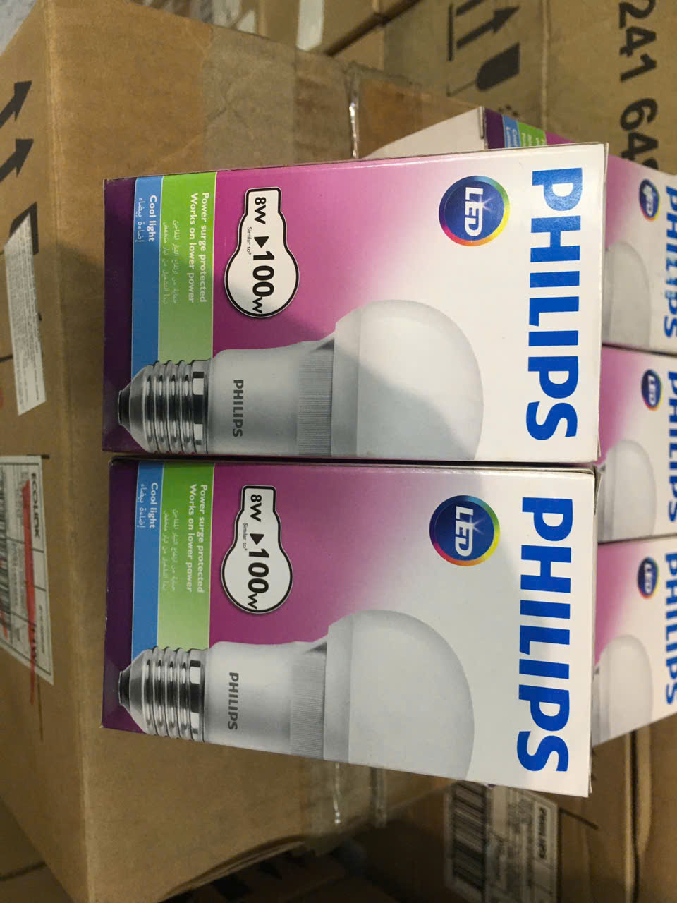 bóng Led buld ECOBRIGHT 8w Philips