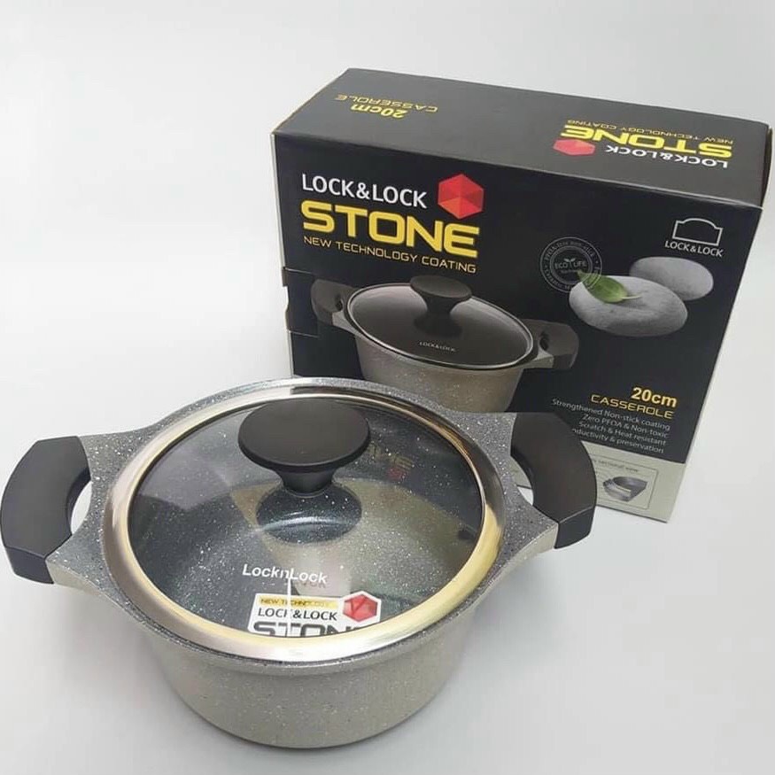 [HCM]Nồi Lock&Lock dòng Stone 7 lớp 20cm LCA6202D-IH