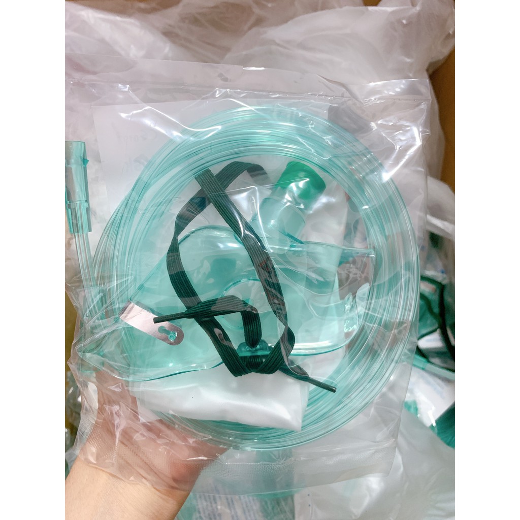 [HCM]Mặt nạ thở oxy có túi Greetmed size người lớn