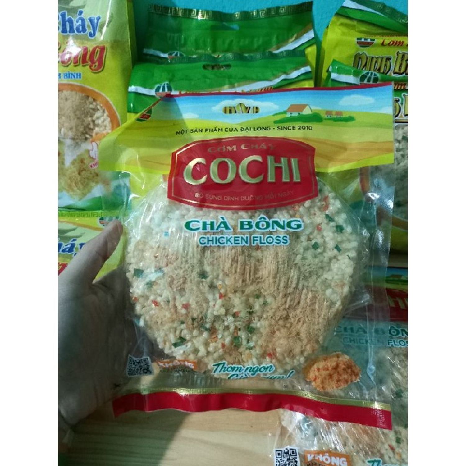 (bán sỉ) Cơm cháy chà bông hành Cochi 65g